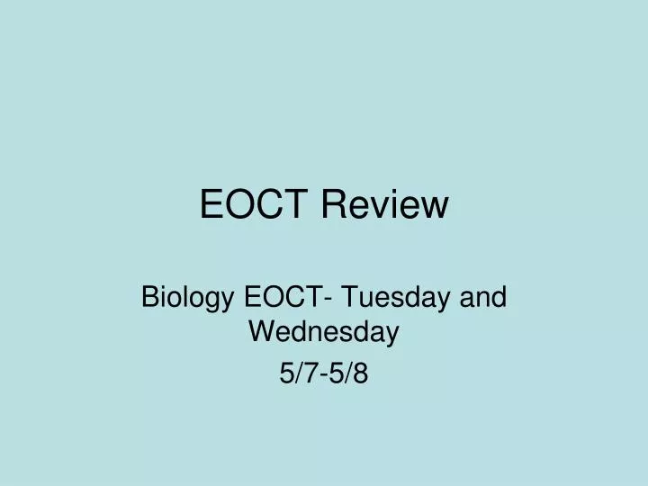 eoct review