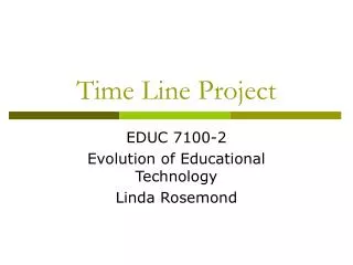 Time Line Project