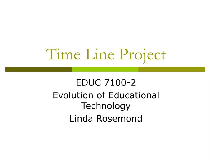 time line project