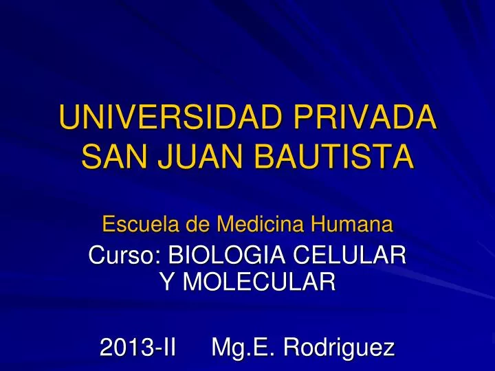 universidad privada san juan bautista