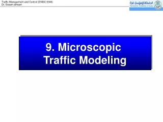 9. Microscopic Traffic Modeling