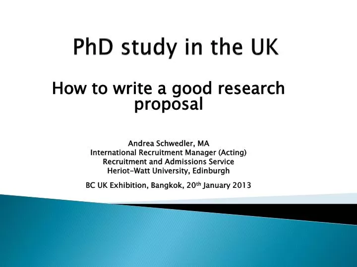 phd study in the uk