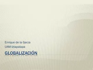 enrique de la garza uam iztapalapa