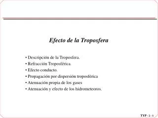 efecto de la troposfera