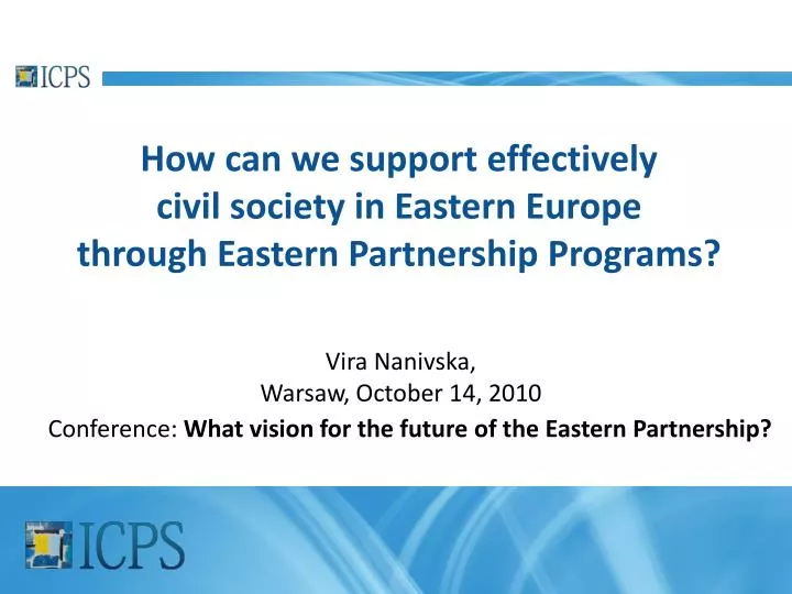 how can we support effectively civil society in eastern europe through eastern partnership programs