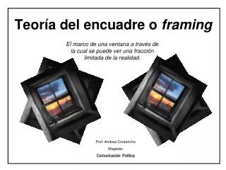 teor a del encuadre o framing