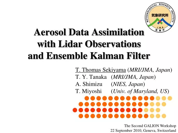 aerosol data assimilation with lidar observations and ensemble kalman filter