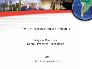 km en pan american energy
