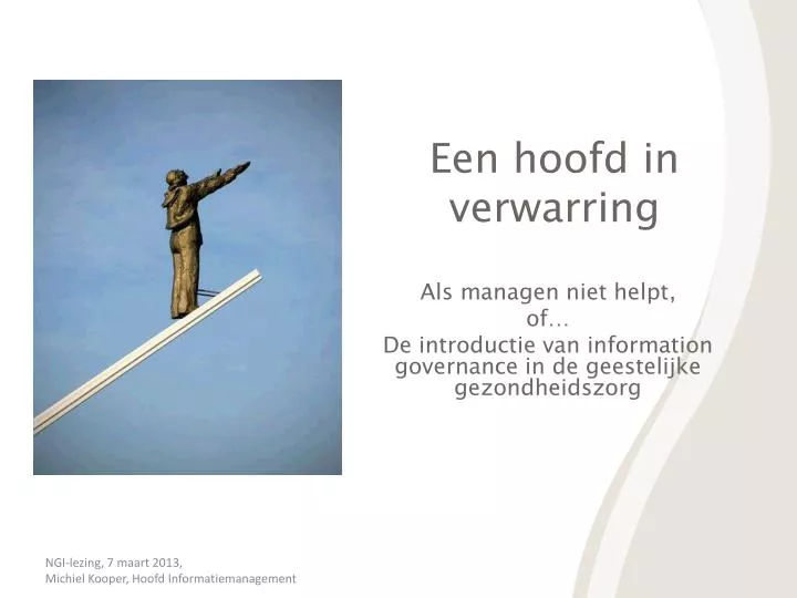 een hoofd in verwarring