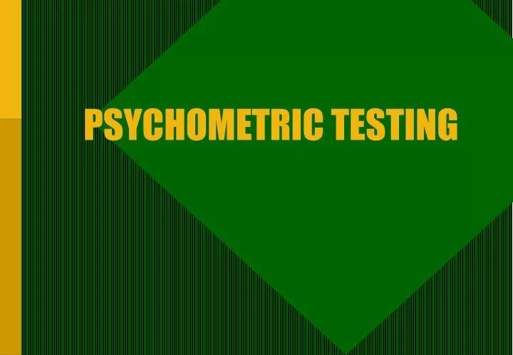 psychometric testing