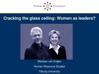 Cracking the glass ceiling: Women as leaders?