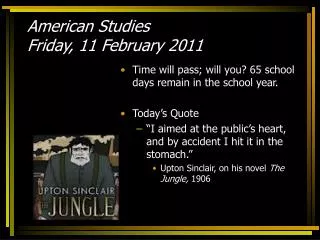 American Studies Friday, 11 February 2011