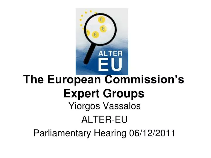 yiorgos vassalos alter eu parliamentary hearing 06 12 2011