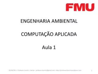 engenharia ambiental computa o aplicada aula 1