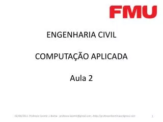 engenharia civil computa o aplicada aula 2