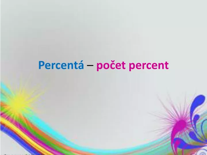percent po et percent