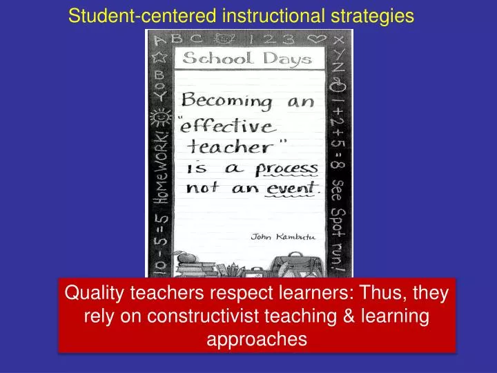 student centered instructional strategies