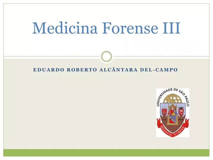 medicina forense iii