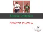 Special Olympics - slide 1
