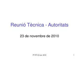 reuni t cnica autoritats