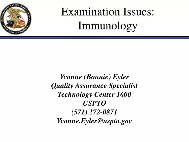examination issues immunology