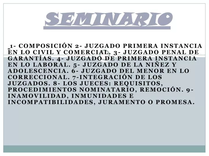 PPT - SEMINARIO PowerPoint Presentation, free download - ID:3665432