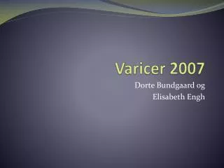 varicer 2007