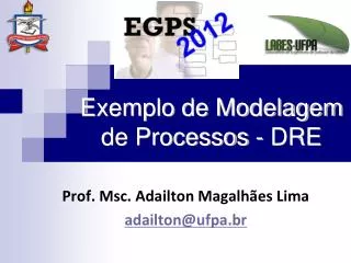 exemplo de modelagem de processos dre