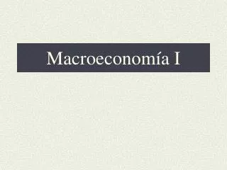 macroeconom a i