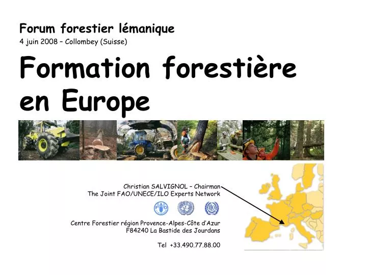 formation foresti re en europe