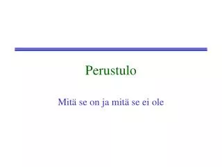 perustulo