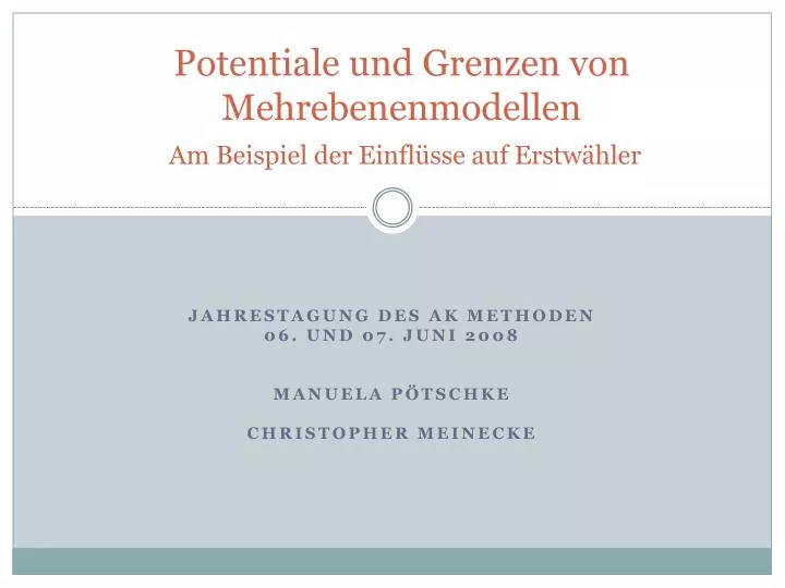 potentiale und grenzen von mehrebenenmodellen