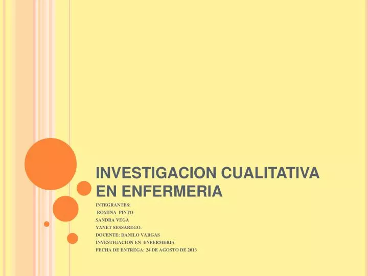 investigacion cualitativa en enfermeria