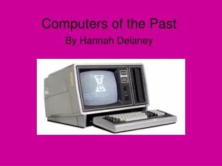 Computers of the Past