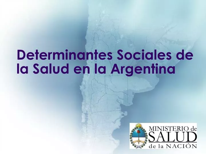 determinantes sociales de la salud en la argentina