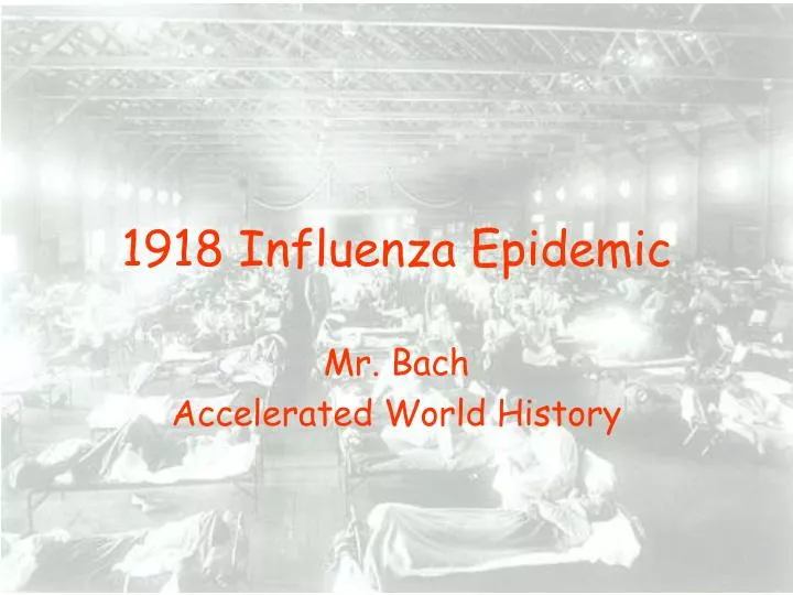 1918 influenza epidemic