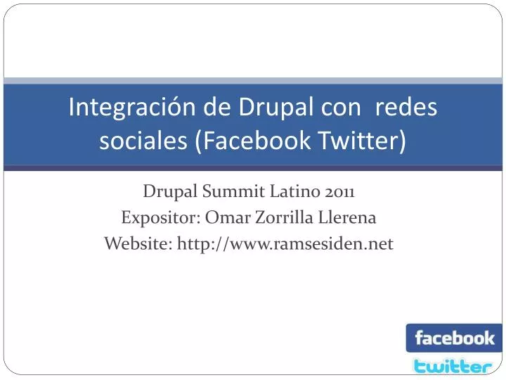 integraci n de drupal con redes sociales facebook twitter