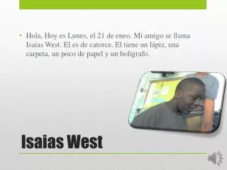 isaias west