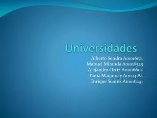 universidades