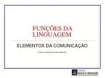 FUNÇÕES DA LINGUAGEM - slide 1