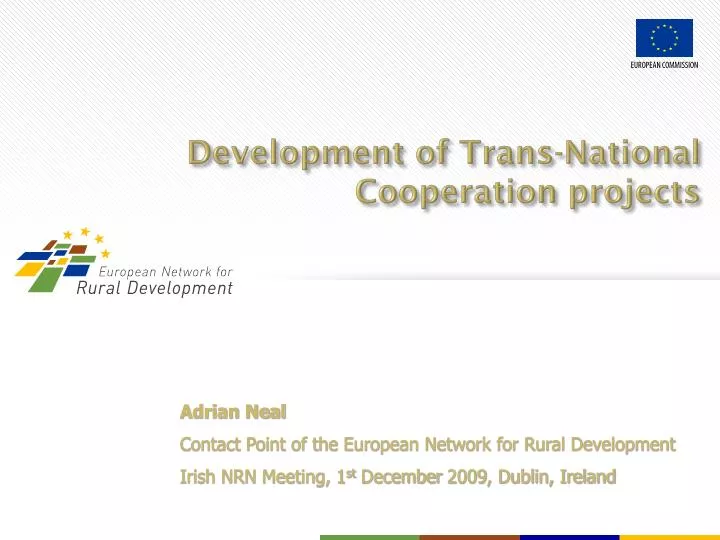 development of trans national cooperation projects