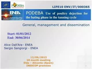 PODEBA Use of poultry dejection for the bating phase in the tanning cycle