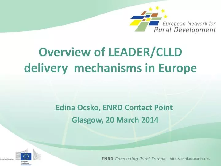 overview of leader clld delivery mechanisms in europe