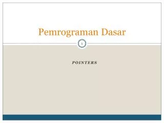 pemrograman dasar