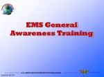 EMS General Awareness Training - slide 1