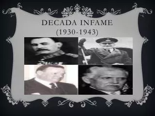 decada infame 1930 1943
