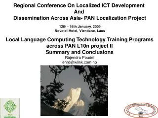 Regional Conference On Localized ICT Development And