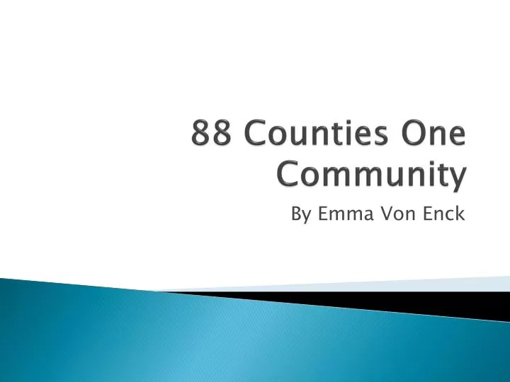 88 counties one community