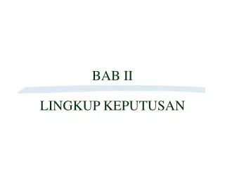 bab ii