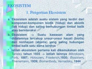 ekosistem